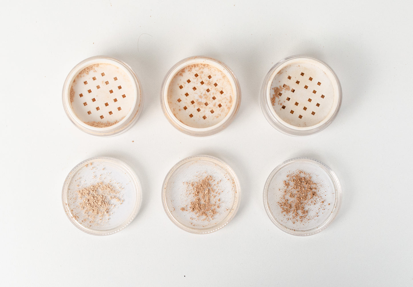 Мінеральна пудра с шимером SPF40 з дзеркалом та спонжем