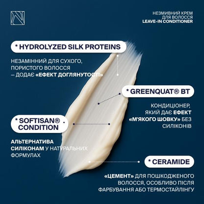 НЕЗМИВНИЙ КРЕМ ДЛЯ ВОЛОССЯ LEAVE-IN CONDITIONER
